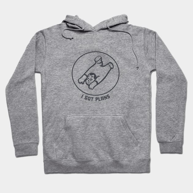 My plans for the weekend are to lay on my belly , in dark ink Hoodie by croquis design